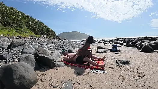 Lost Between Tides and Each Other -horny Ebony MILF Rides Her Lover