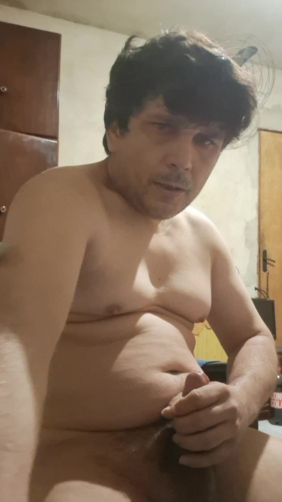 I smeared my breasts with my cum when jerking off