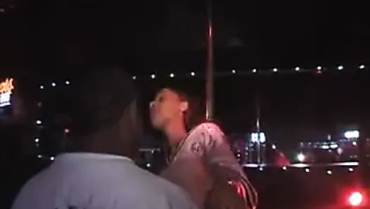 Black girl knows her way around a stipper pole