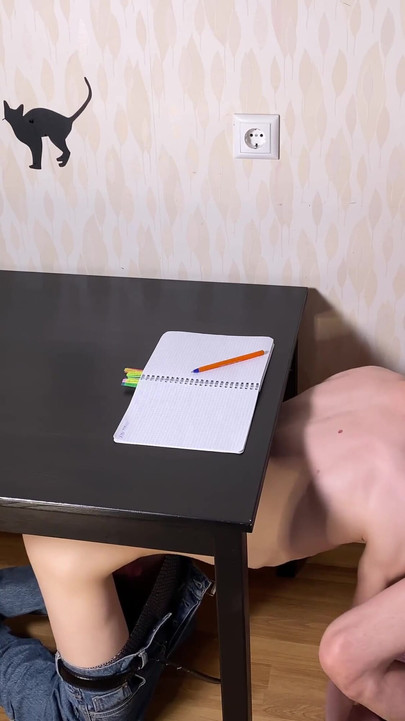 Naughty twink Aiden interrupted his teen friend Matty from homework