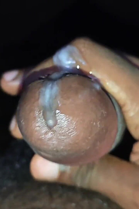 Playing with My Black Cock (jerking and Cumming)