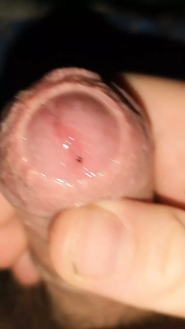 Close up cumming after long edging