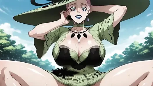 Schwarzer klee, hentai-hexenkönigin (künstliche intelligenz)