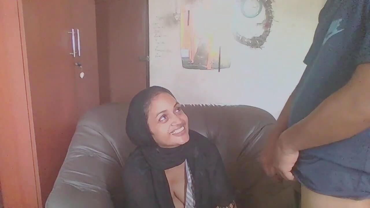 Behind the Scenes of Hijab Office MILF Had a Visitor Neighbor Boy