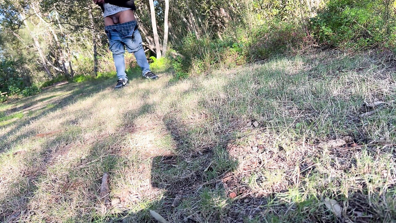 Solo jungle masturbation
