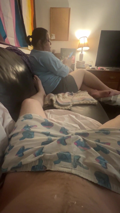 He got ignored while jerking off and cumming | Clip 1