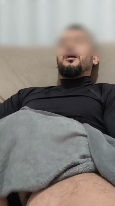 Big dick boy masturbating under the covers | Clip 2