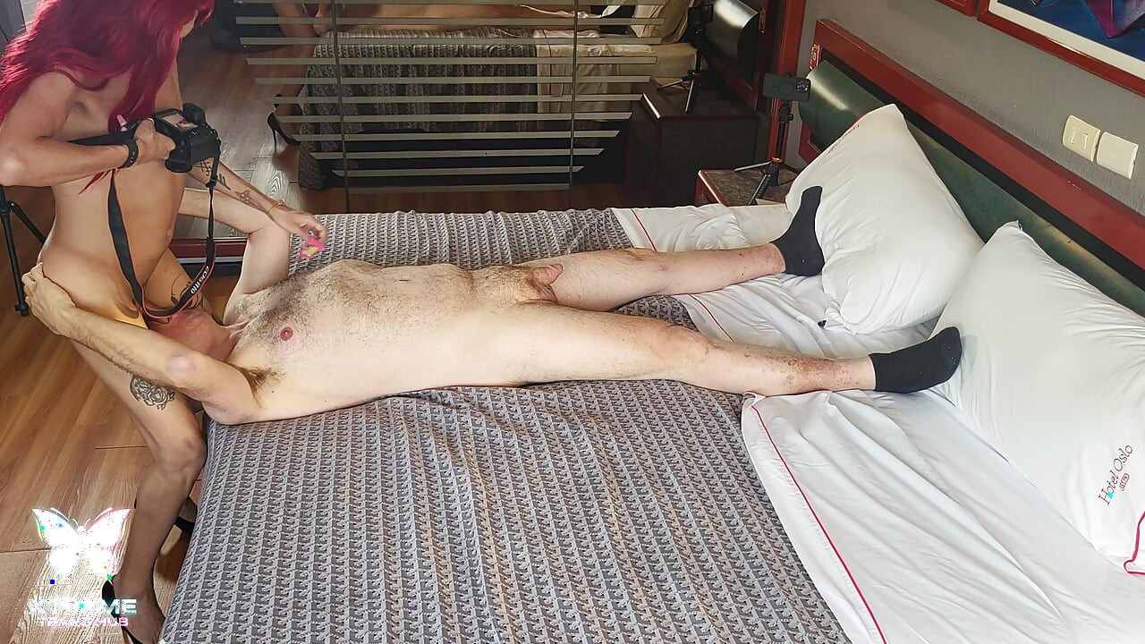 Redhead Latina Mexicana Pre-op Trans 69 Sucks Guy Then Fucks Him & Pisses on Face