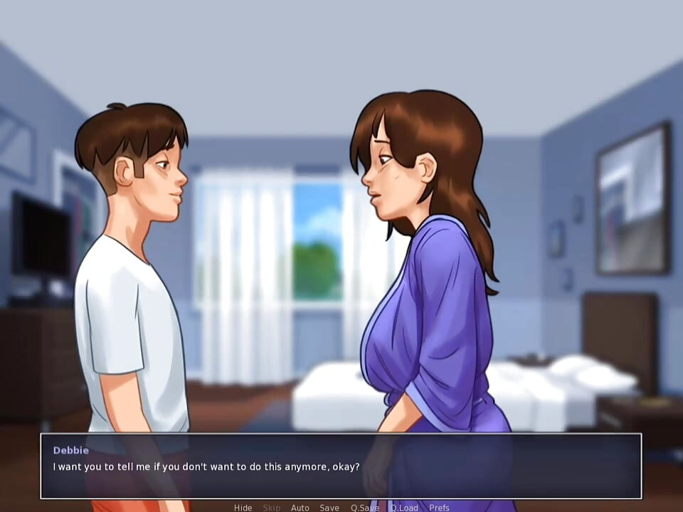 배다른 아들의 자지를 따먹는 밀프 새엄마 - Summertime Saga 7부