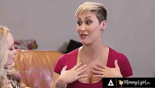 MOMMY'S GIRL - Naughty MILFs Ryan Keely, Aiden Starr, & Crystal Rush Turn Book Club Into Threesome