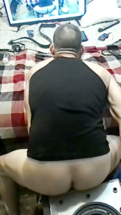 Coop and his Tight bubble butt love riding dildo | Clip 1