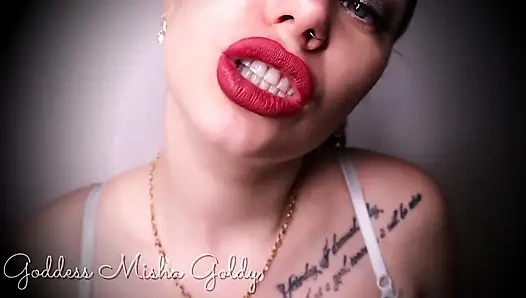 Burgunder lippen machen dich schwach wie der fick! Meine vollen, perfekten, weichen lippen werden dich fesseln!