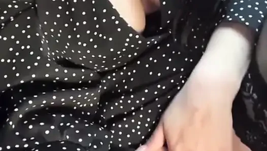 My new stepmom's huge tits