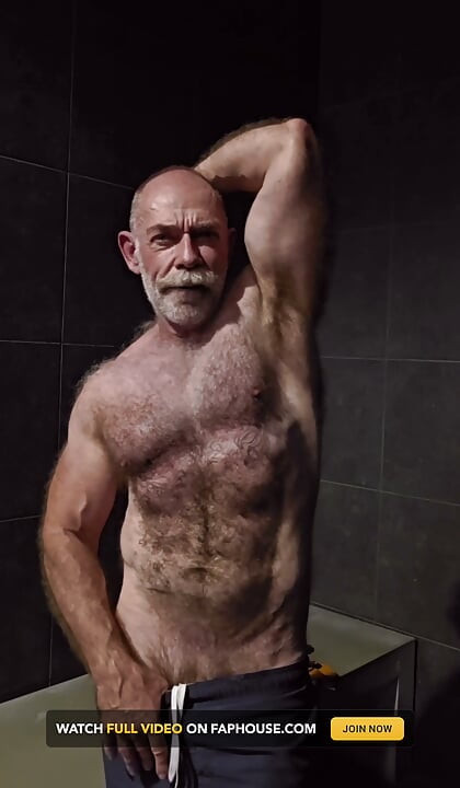 Flexing Hairy Muscle Bear