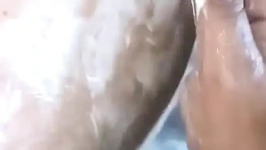 Арабский секс в хиджабе, большой черный член