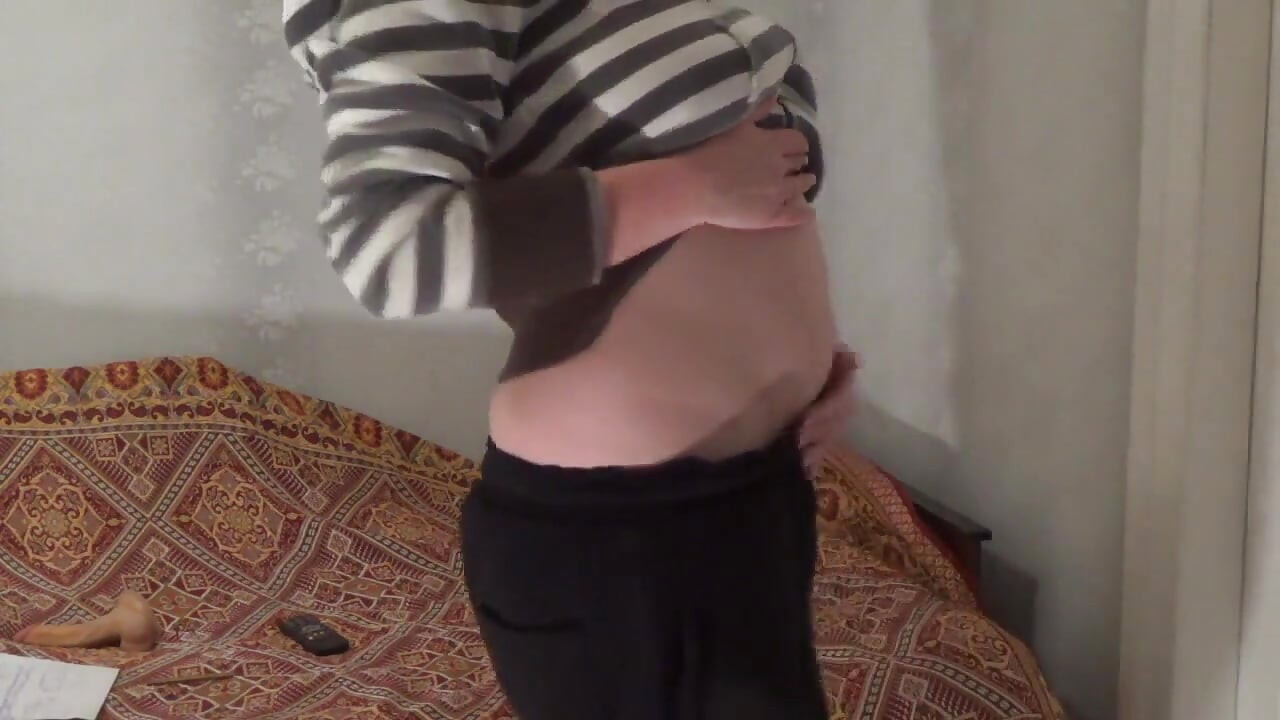 Broken toilet desperation and huge piss