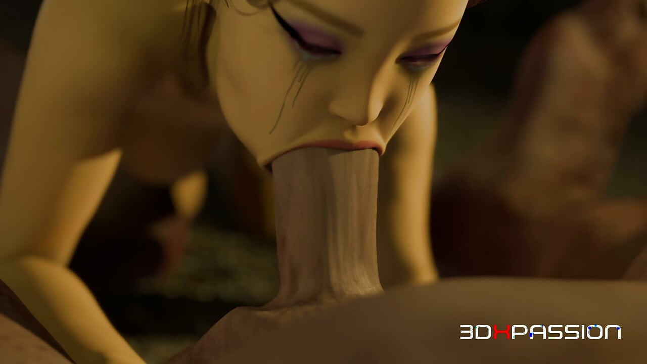 Orc Dungeon Elven Girl Deepthroats, Rides & Takes Facial