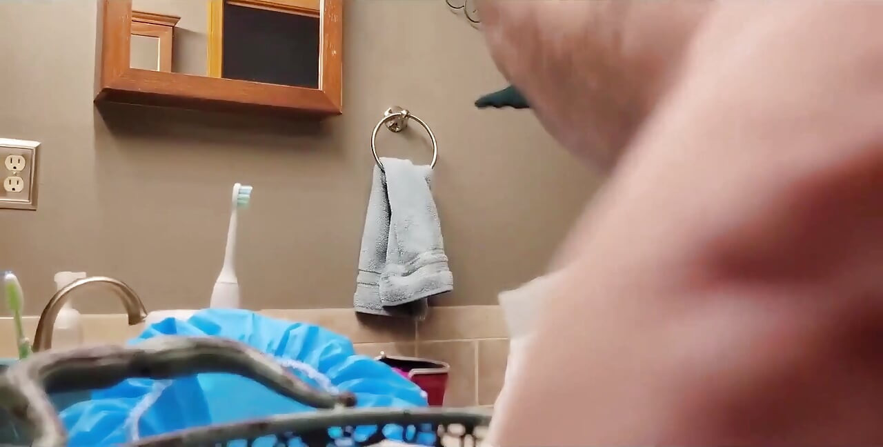 Caught! Stepbrother Places Camera in Bathroom and Catches Stepsister Masturbating