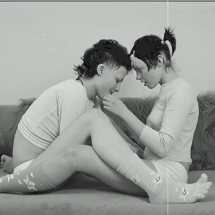 Skinny Lesbian Teens Olivia and Rina Strapon Sex