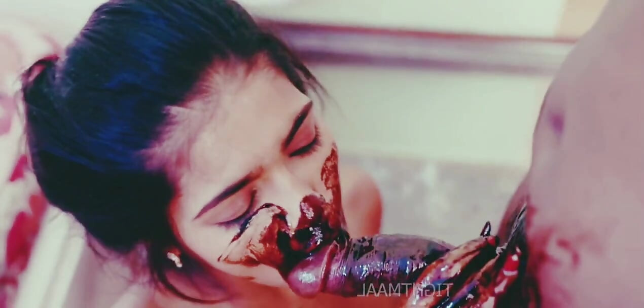 Aniket fucked Sanjana with chocolate and fingered her pussy