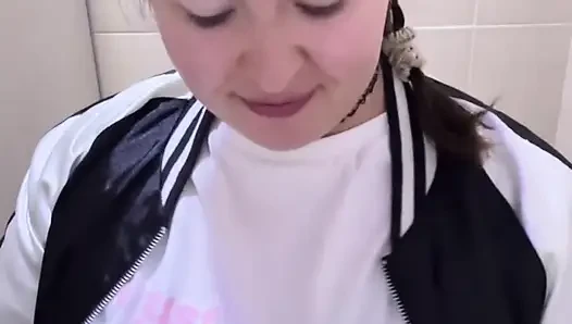 Masturbating in a public toilet at a nightclub