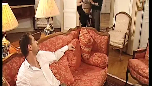 Brunette German MILF Housewife with Big Ass Gets DP in FMM Threesome