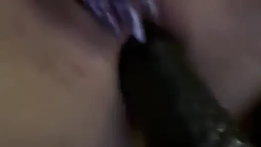 Kirbyred - dildo hitam 30cm di meiner fotze
