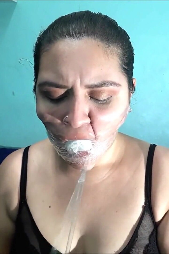 Latina Neighbor Girl: Gagged for the First Time (and She Liked It!)