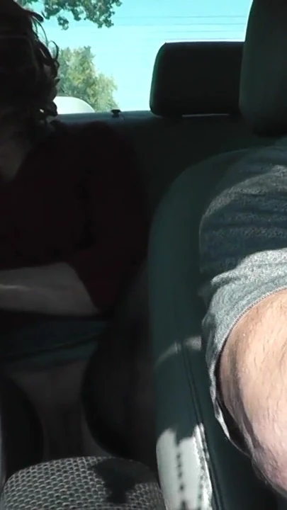 Memorable moment from "Sexy MILF in stocking without panties in public stopped taxi"