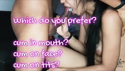 Compilation: TOO BAD cum on tits, face and mouth