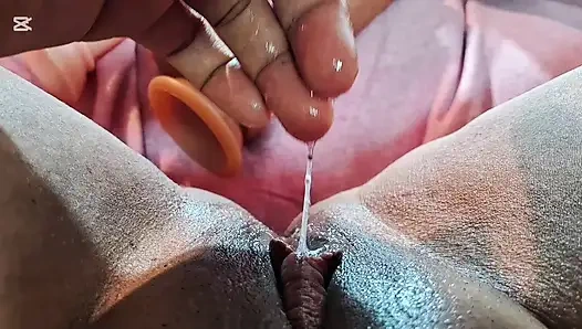 Asian solo fun with toy