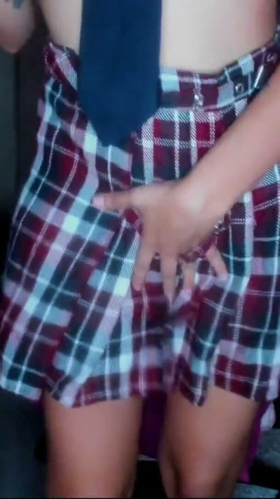 The most perverted schoolgirl begs for your cum | Clip 1