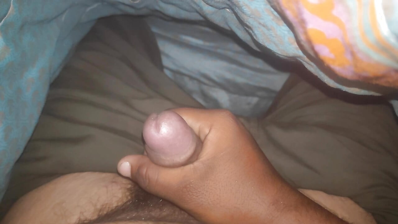 Men masturbation in blanket