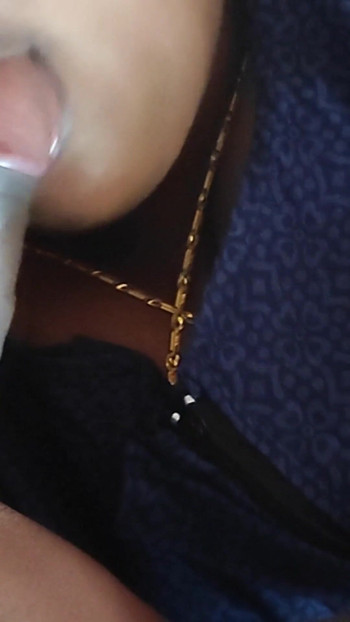 Powerful moment from "Tamil chennai Wife loves eat my cum always"