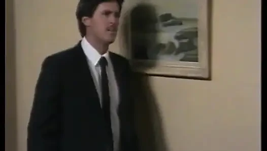 Classic stud fucks big breasted brunette &amp; sexy blond skank in office