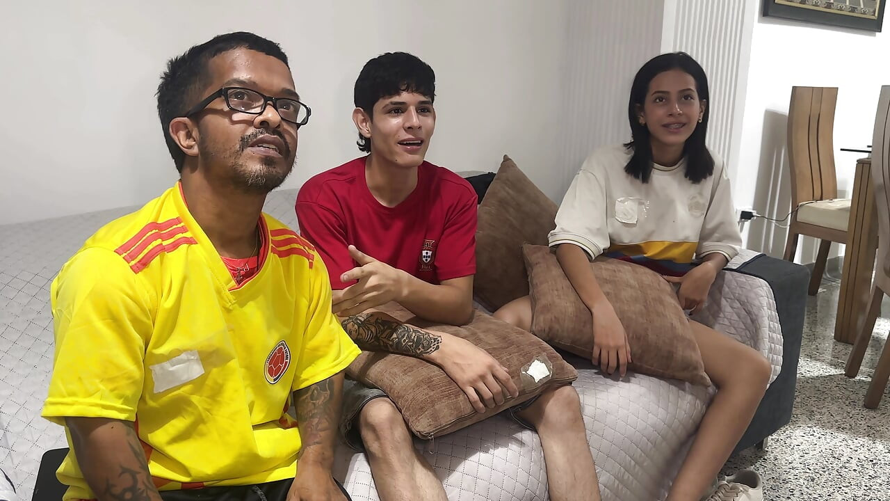 My Best Friend Crying While I Fucked His Wife Hard After Losing the Bet on the Colombia - Portugal Match