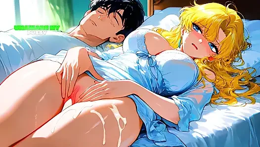 Zusätzliche Kurse nach Einbruch der Dunkelheit mit einer blonden MILF – KI-Animation