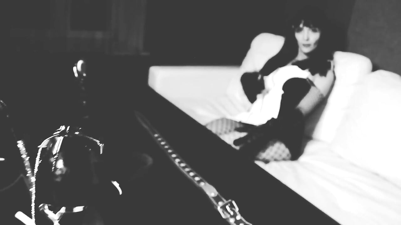 Foot fetish dominatrix hot black and white high heels goddess brunette MILF femdom bdsm kink