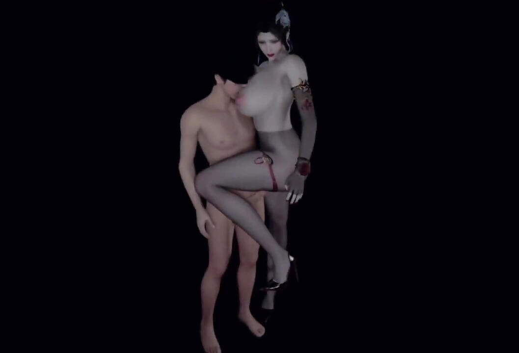 3D Huge Boobs MILF Cheating with Young Big Cock