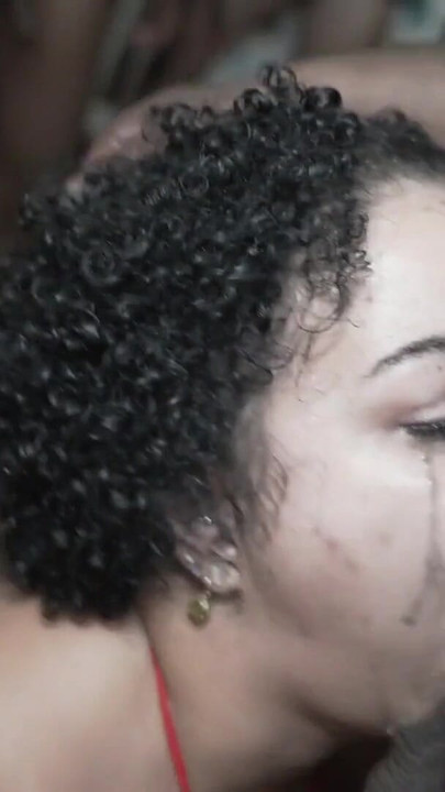 Jaw-dropping moment from "EBONY BABE KYLIE FAE GETS BANGED OUT BY A BUNCH HORNY STRANGERS"
