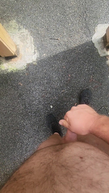 Stunning moment from "Naked in public with only shoes on."