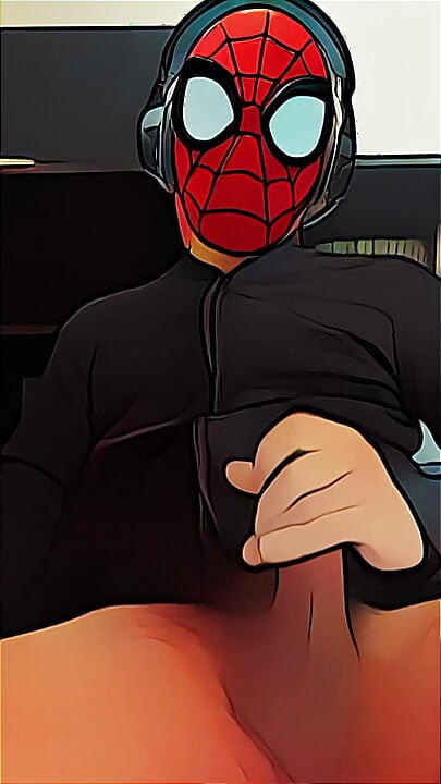 spiderman jerking off
