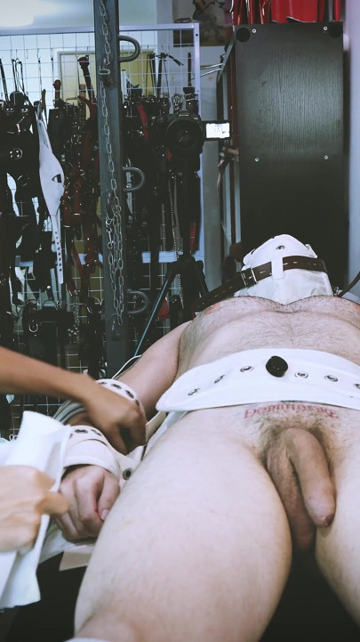 Latex Nurse Dominafire Sounds and Milks Segufix Bound Slave