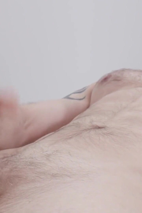 James Drake Strokes His Oiled Cock While Lying Back with Legs Spread!