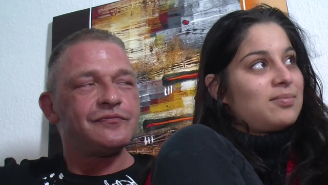 German innocent student with kinky couple for afternoon