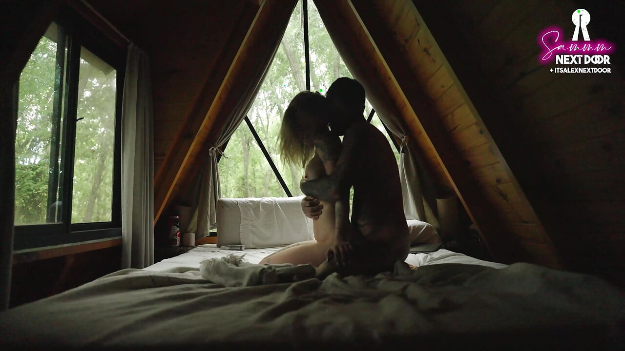 Intimate anal sex in a cabin with a perfect petite blonde