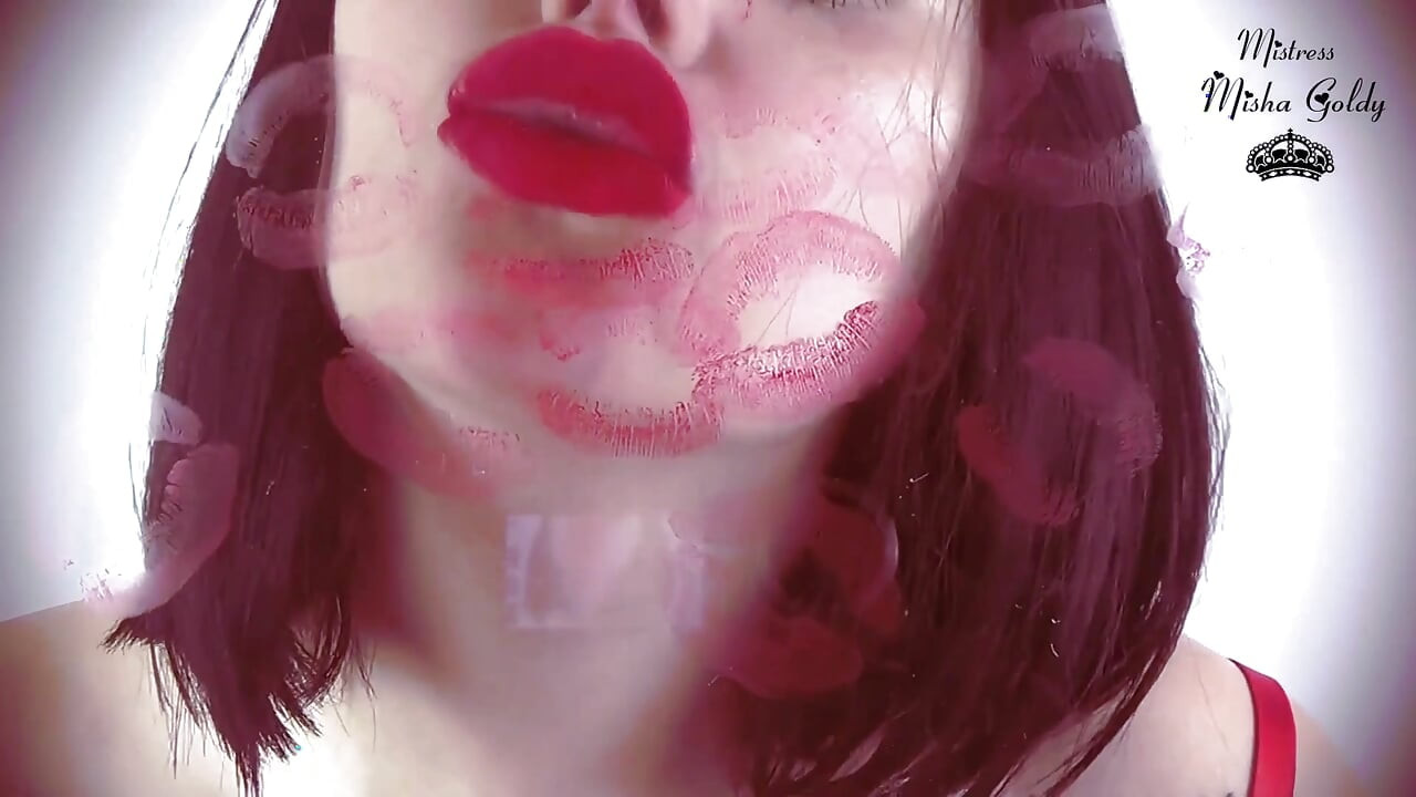 Sensual red kisses