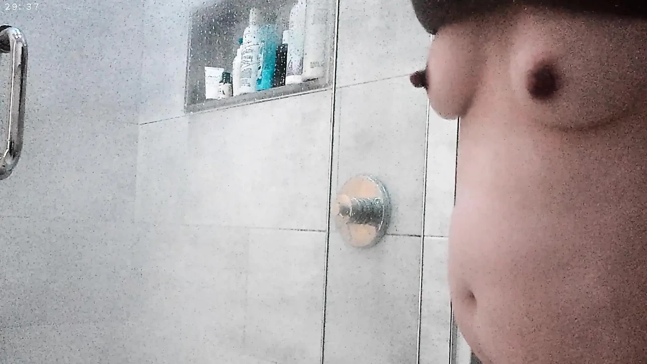 The shower scene with Asian step daughter Erin Luvin and her beautiful long nipples by andrewtatt