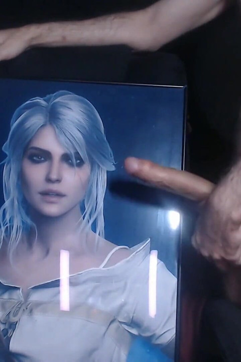 Cum Tribute for Ciri (game Character From Witcher 3)