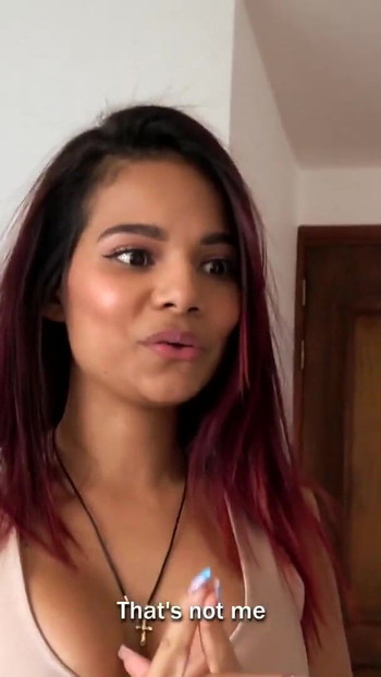 Petite Busty Latina Amateur Fucked Hard Doggy By Big American Cock | Clip 1